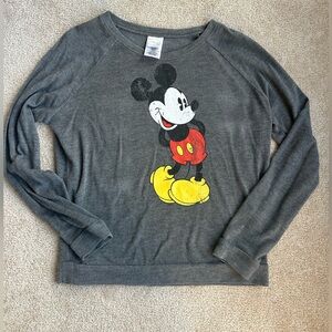 Gray Mickey Mouse Women's Long sleeve size S